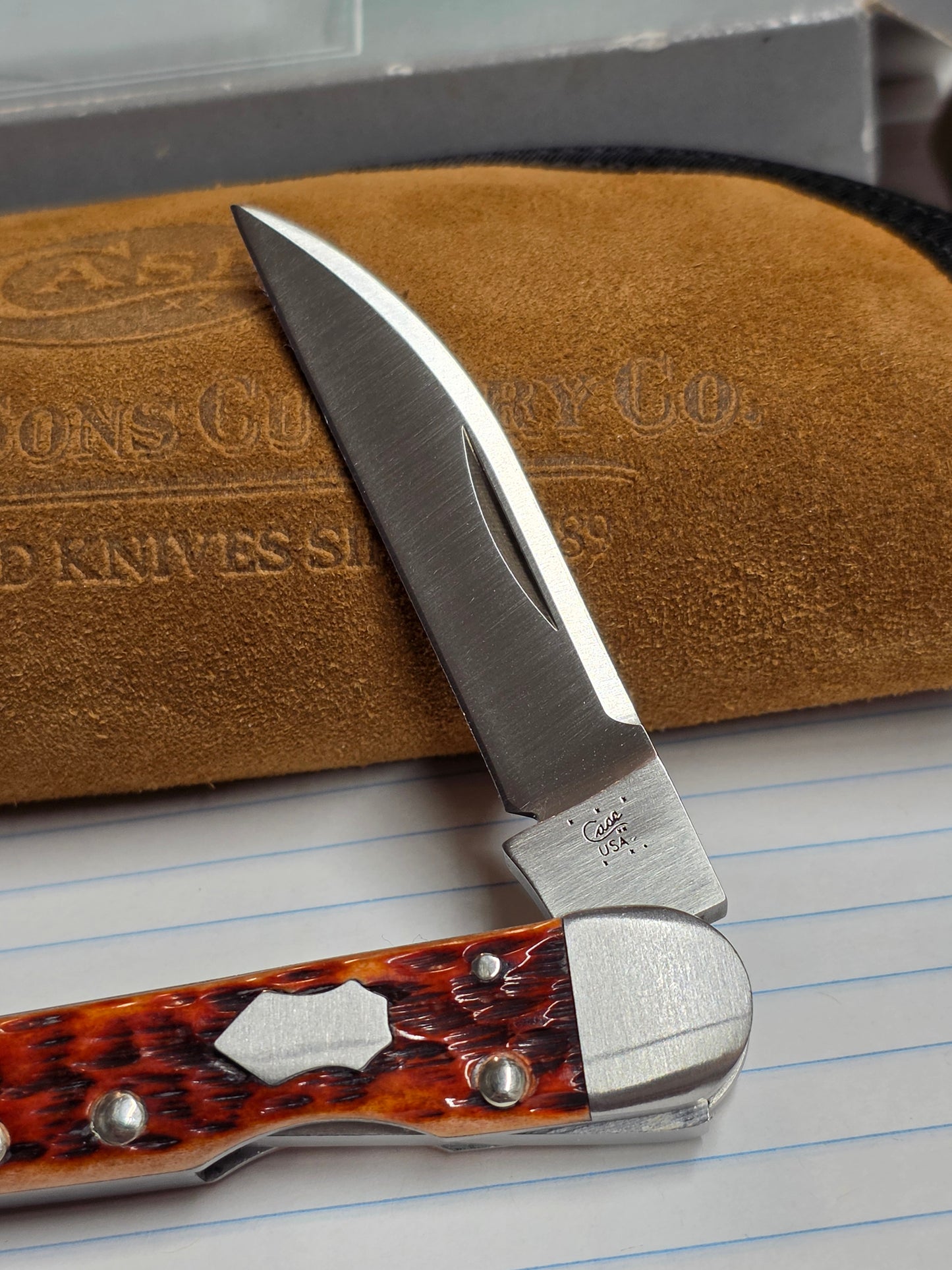 2014 Case XX Tony Bose Lockback Whittler Chestnut Bone 154CM - 07216