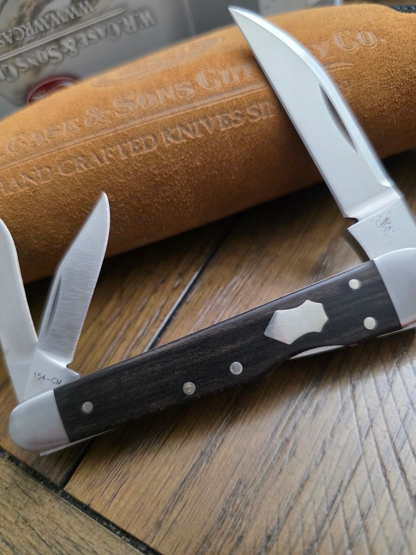 2014 Case XX Tony Bose Lockback Whittler Ebony Wood 154CM - 07217