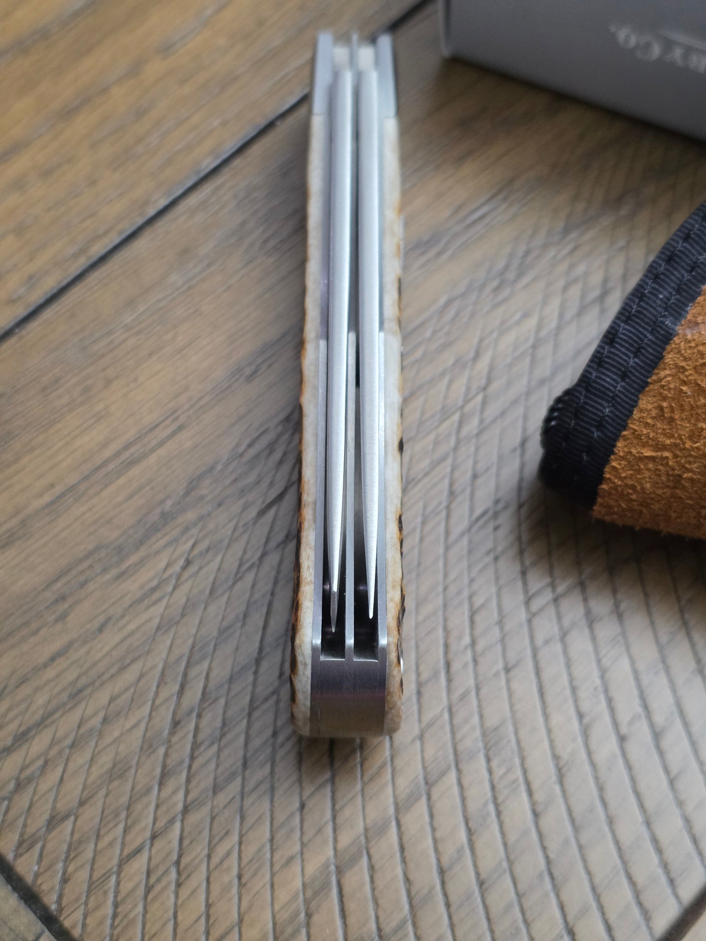 2019 Case XX Tony Bose Standard Bullnose Trapper Amber Bone