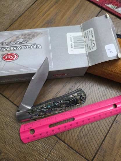 2016 Case XX Tony Bose Wilfred Lockback Hunter Abalone 07418