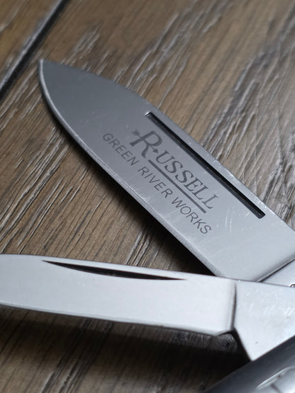 Russell Barlow by Green River Knife Works German Made Lightly Used Smooth Red Bone Handles