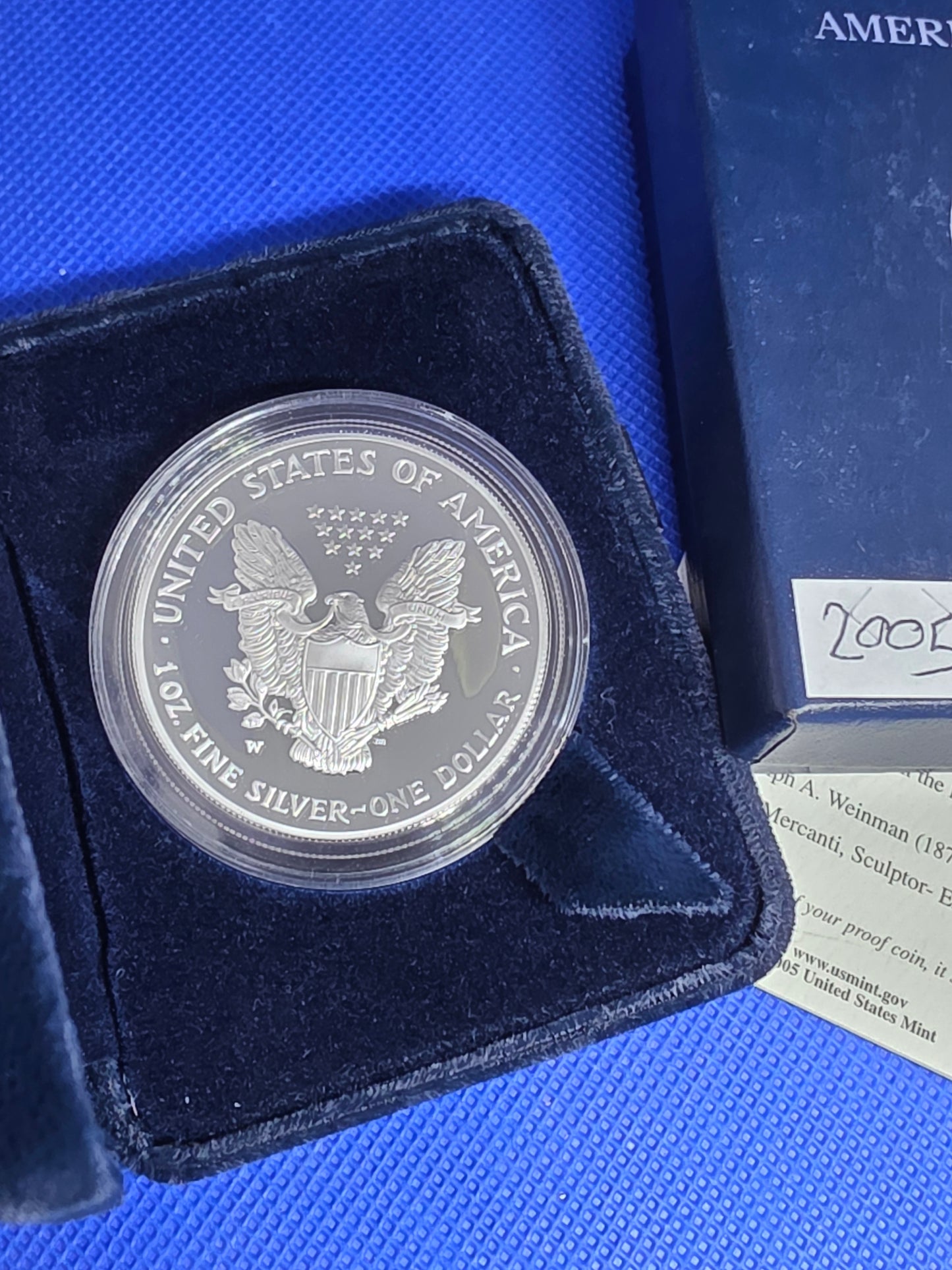 2005 SAE Proof Silver American Eagle $1 New in Box
