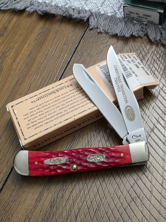 1999 Case XX DR 6254 Dark Red Christmas Transition Trapper NIB