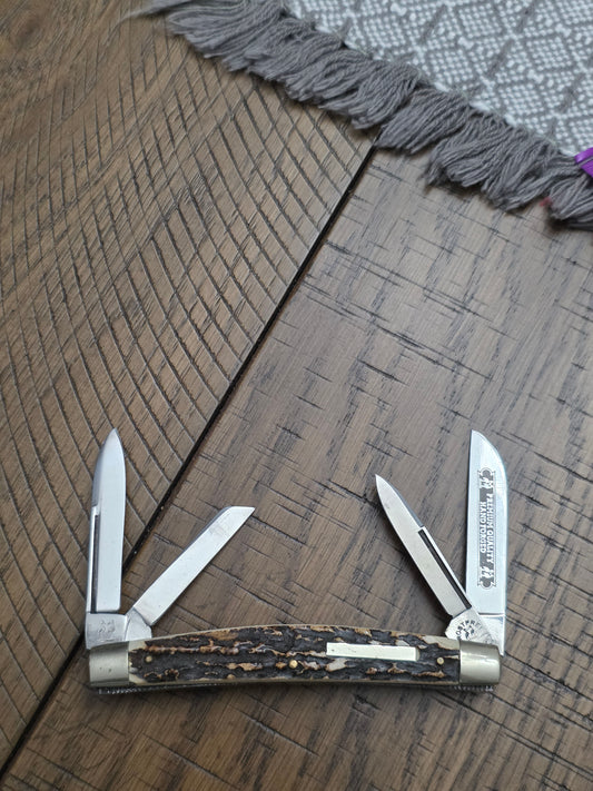 Robert Klass Kissing Krane Small Stag Congress 4 Blade Solingen Germany