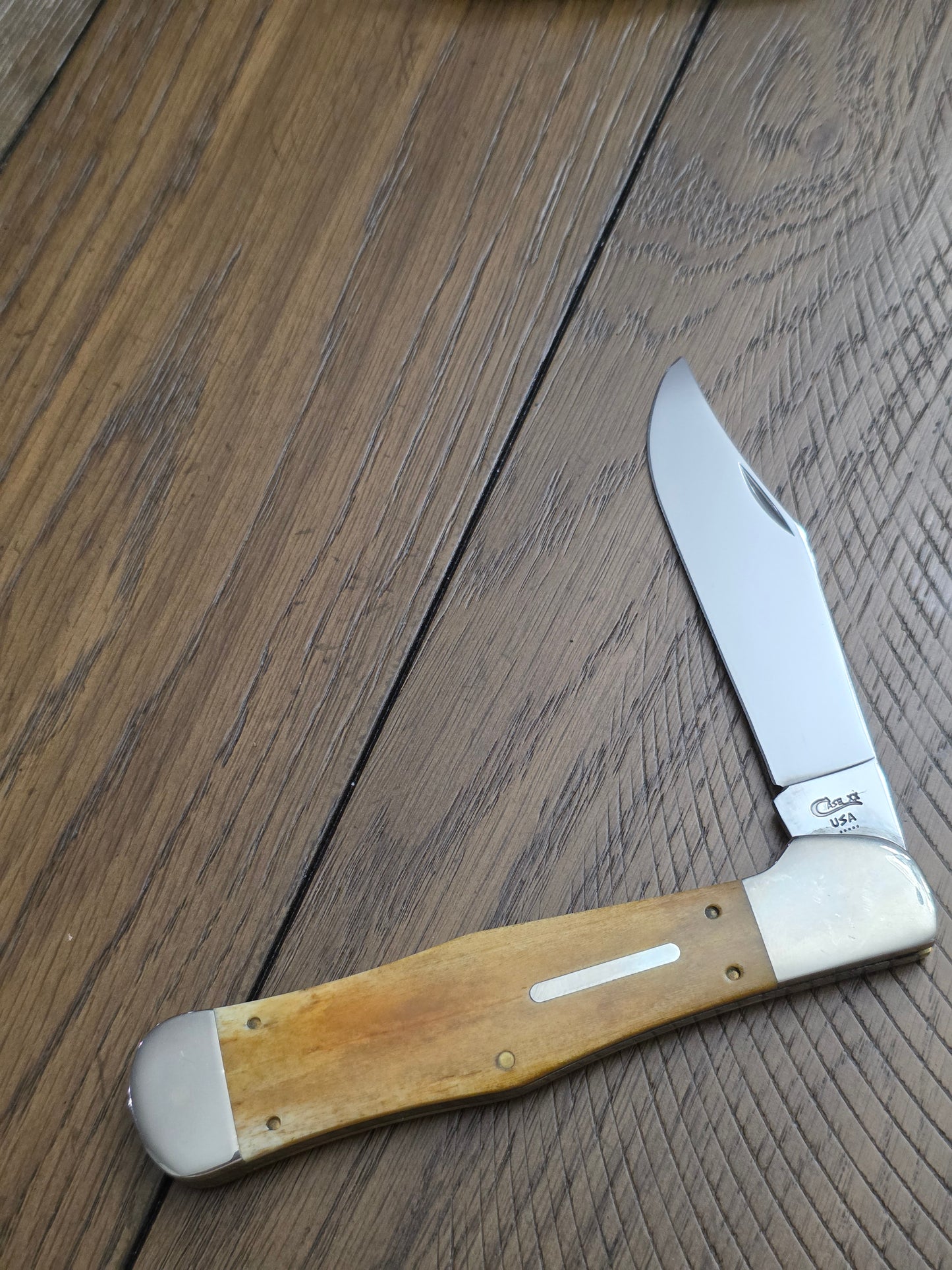 1995 Case XX Coke Bottle Smooth Antique Bone Handle C61050