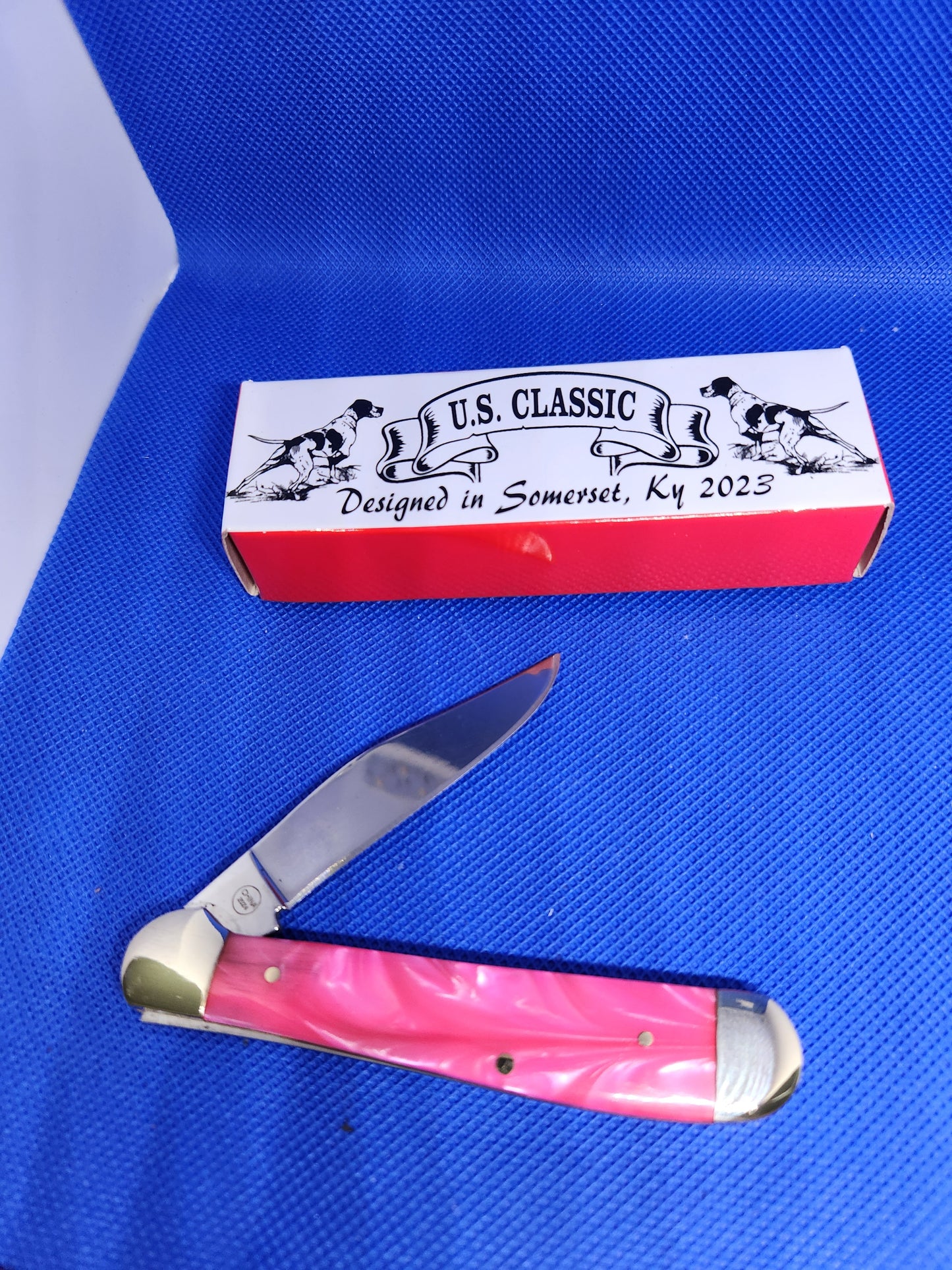 US Classic Copperhead Smooth Hot Pink!!! Single Blade Slip Joint Pocket knife 70-1-019