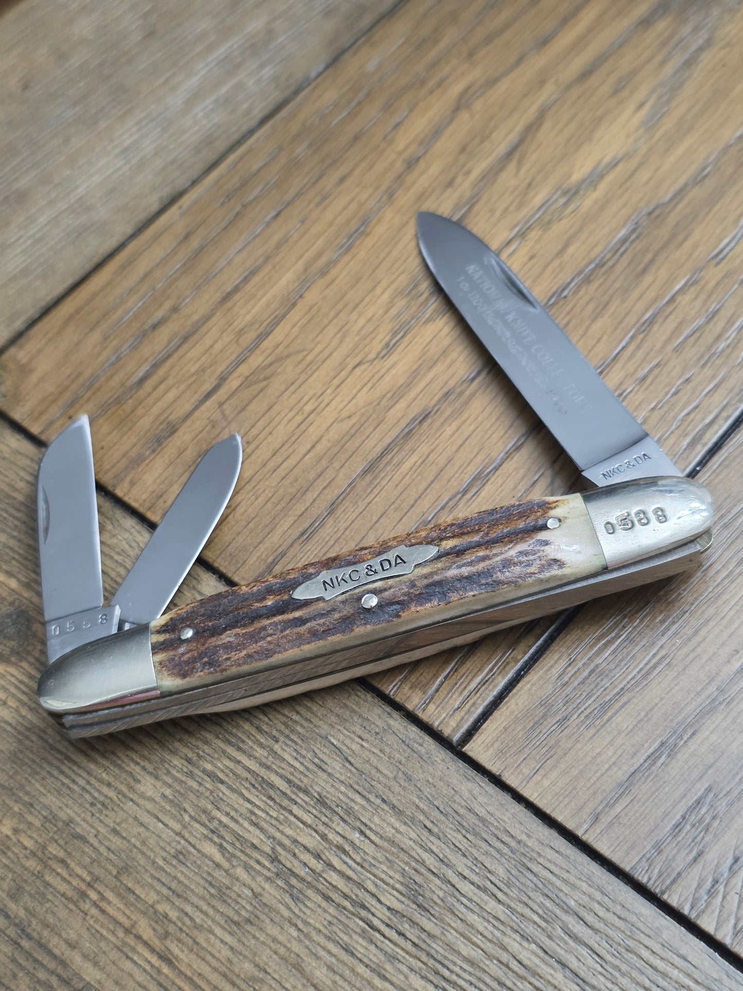 1975 NKC&DA Kissing Krane Cigar Whittler Stag Handle German 1 of 1200