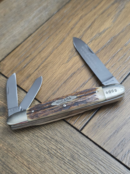 1975 NKC&DA Kissing Krane Cigar Whittler Stag Handle German 1 of 1200