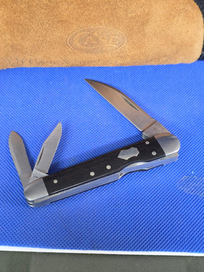 2014 Case XX Tony Bose Lockback Whittler Ebony Wood 154CM - 07217