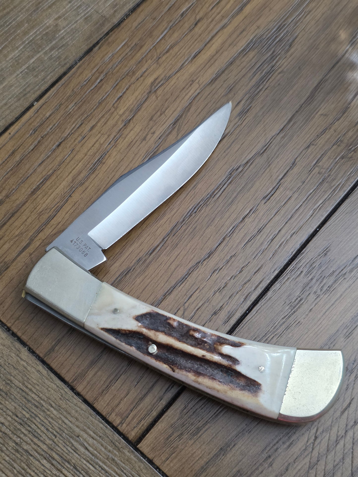 1991 NKCA 10th Anniversary Hen & Rooster Bolster Lock Stag Handle German