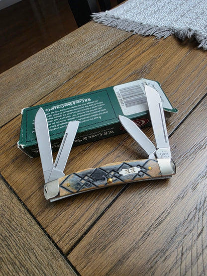 2003 Case XX 6452 Black Diamond Congress Bone Handle 06122 NIB SFO