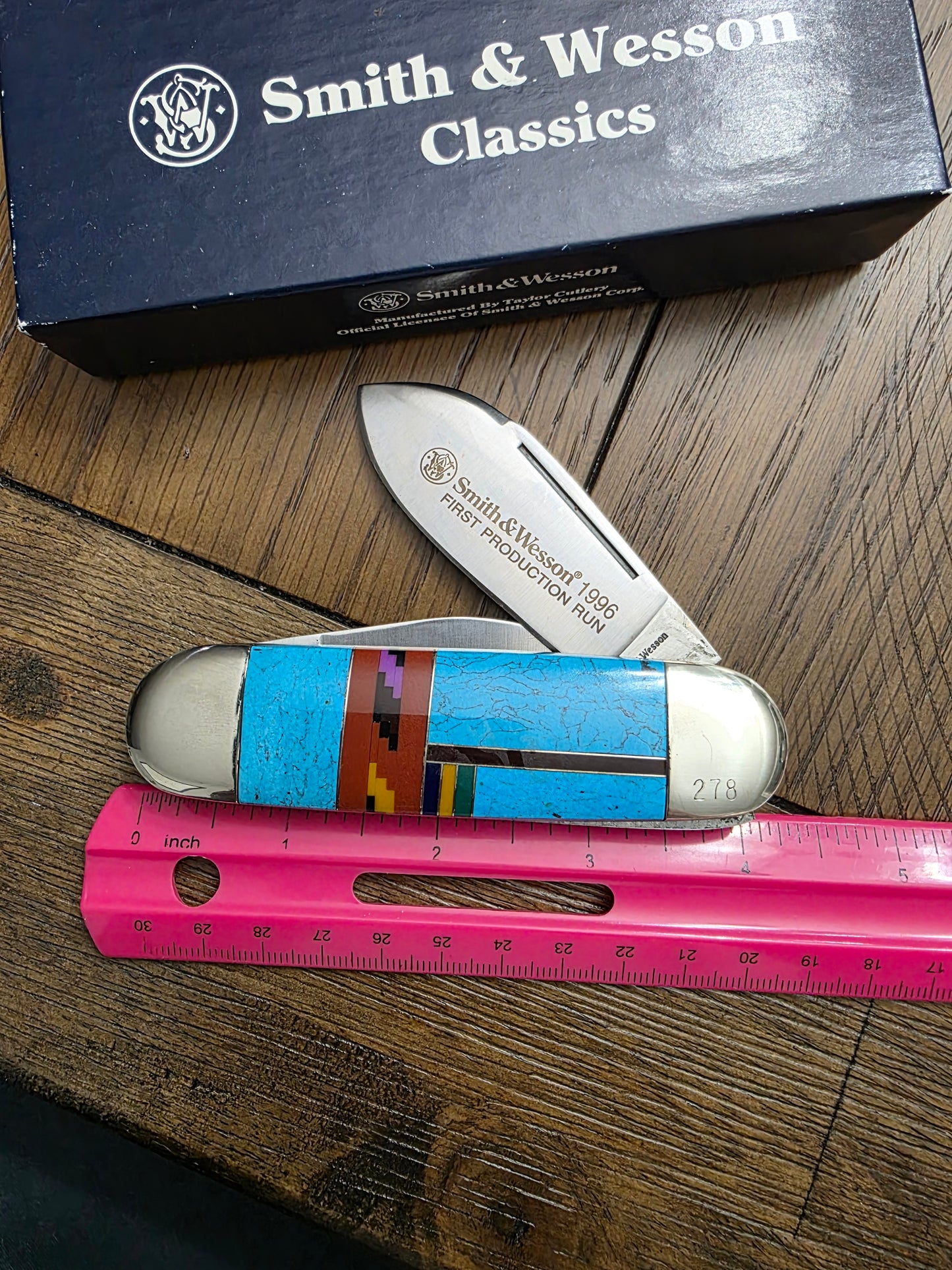 1996 Smith & Wesson Classics - Elephant Toe - First Production Run - Turquoise Handle - Yellowhorse