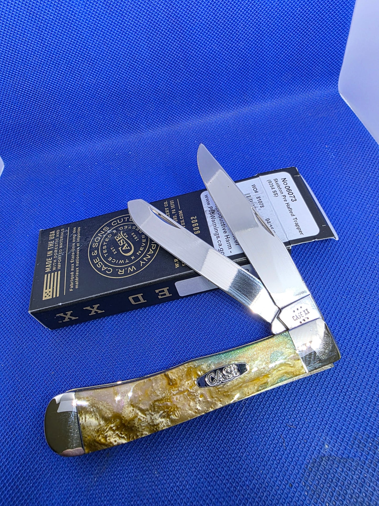 Case XX Corelon Trapper with Abalone Handles - 6073-AB