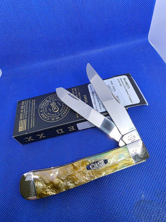 Case XX Corelon Trapper with Abalone Handles - 6073-AB