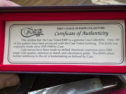 1991 Case XX Classic 83091 Mother of Pearl Cigar Whittler No Etch 1 of 100