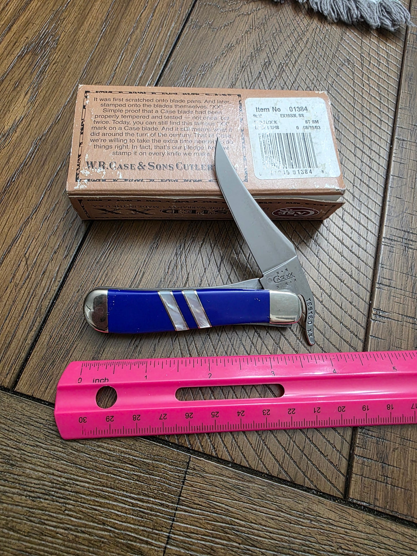 2003 Case XX Blue Lapis Russlock with MOP ex1953 - 1384