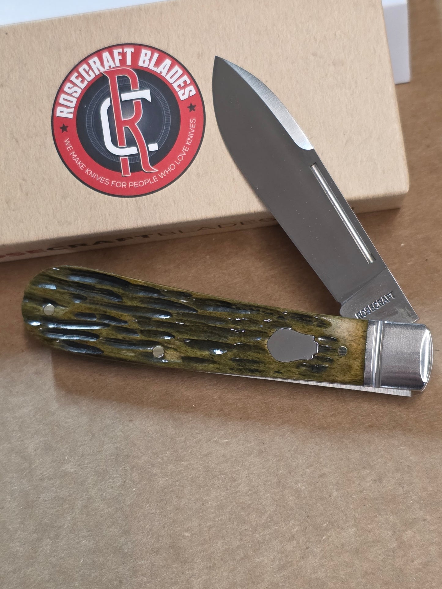 RoseCraft - Nolichucky Jack Vintage Jig Bone Handle - RCT011-VJB