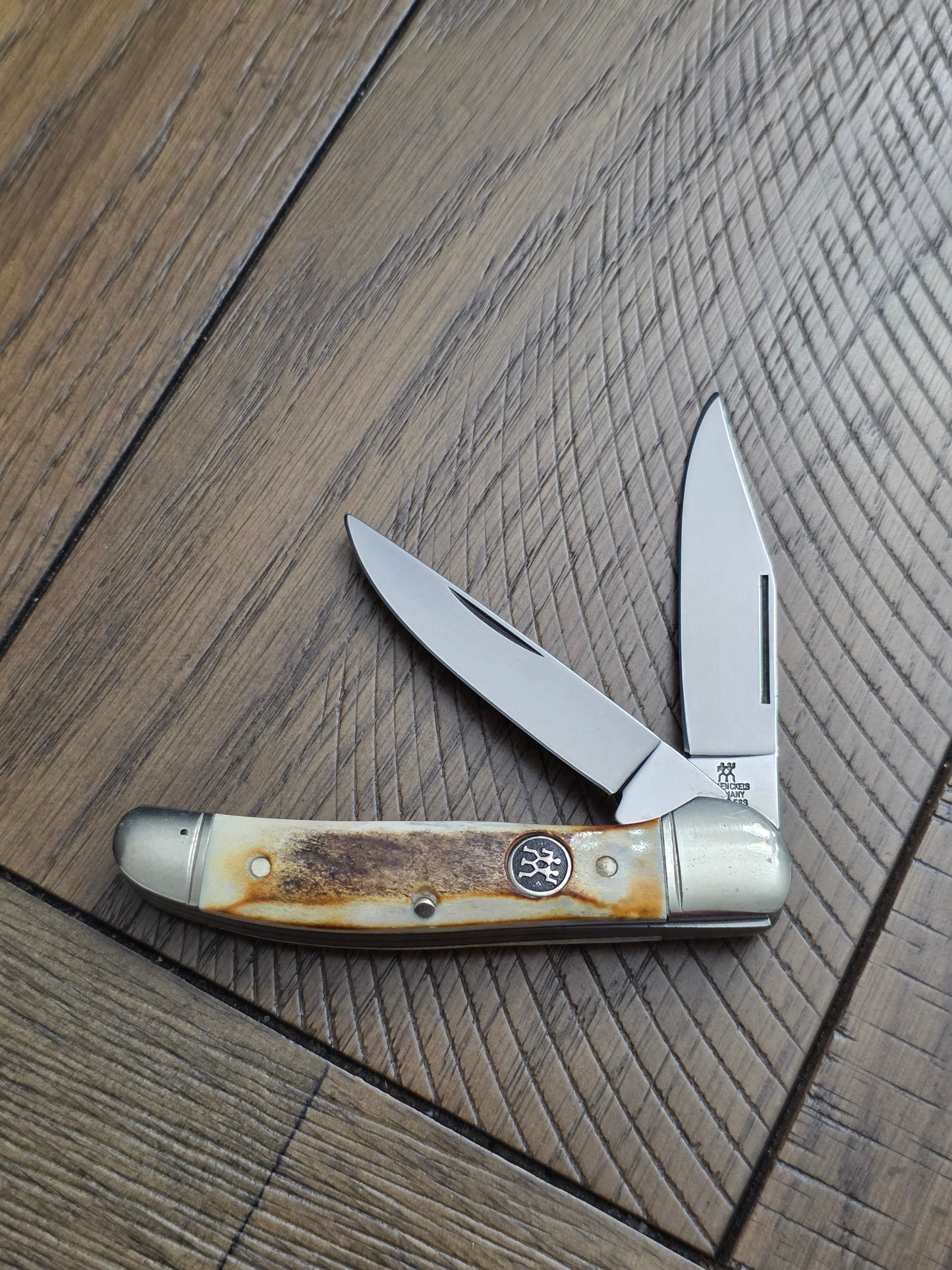 J.A. Henckels Stag Handle Copperhead German Made Unused Condition