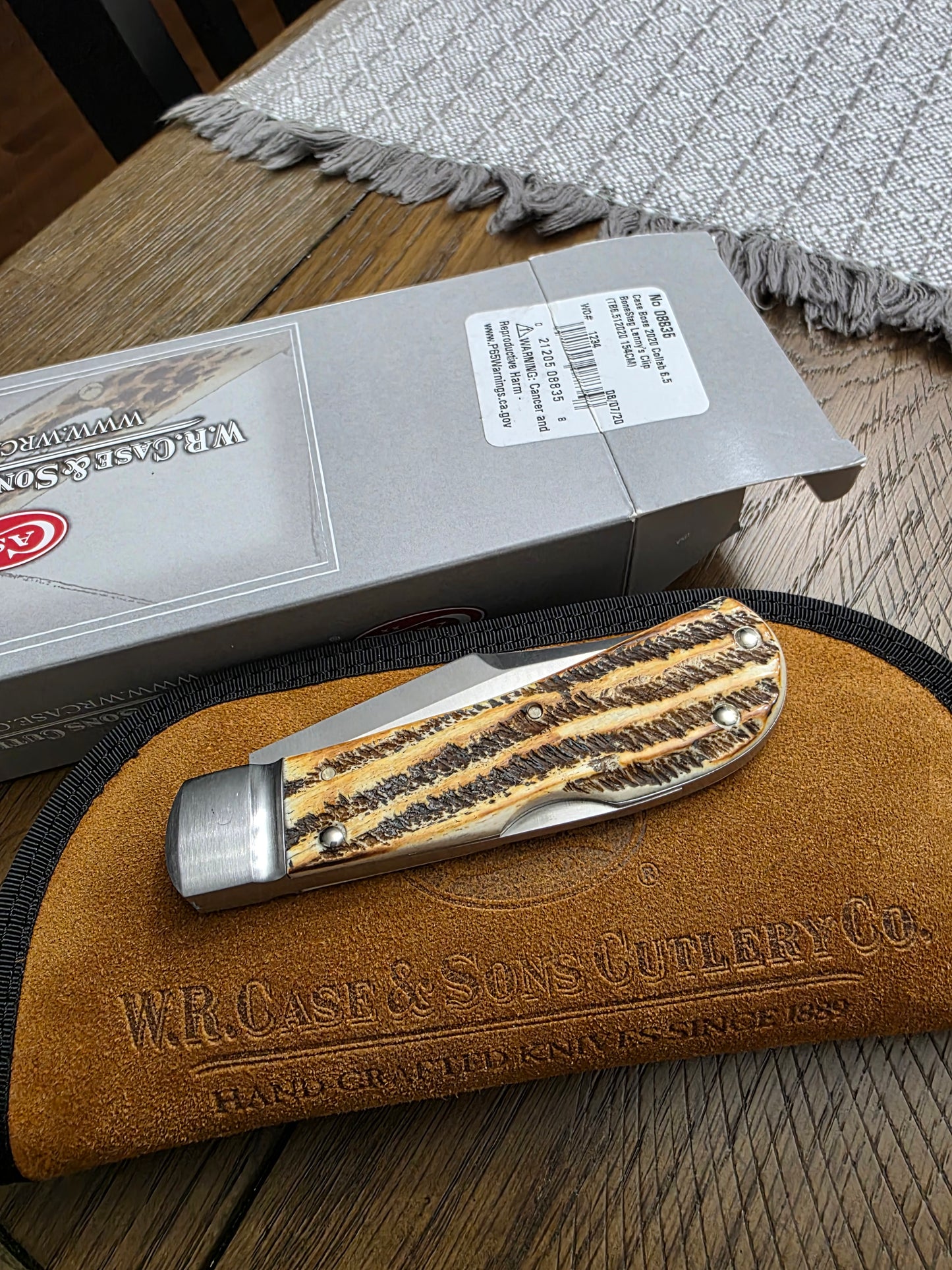 2020 Case XX Lanny's Clip Bonestag Handles 08835 NIB