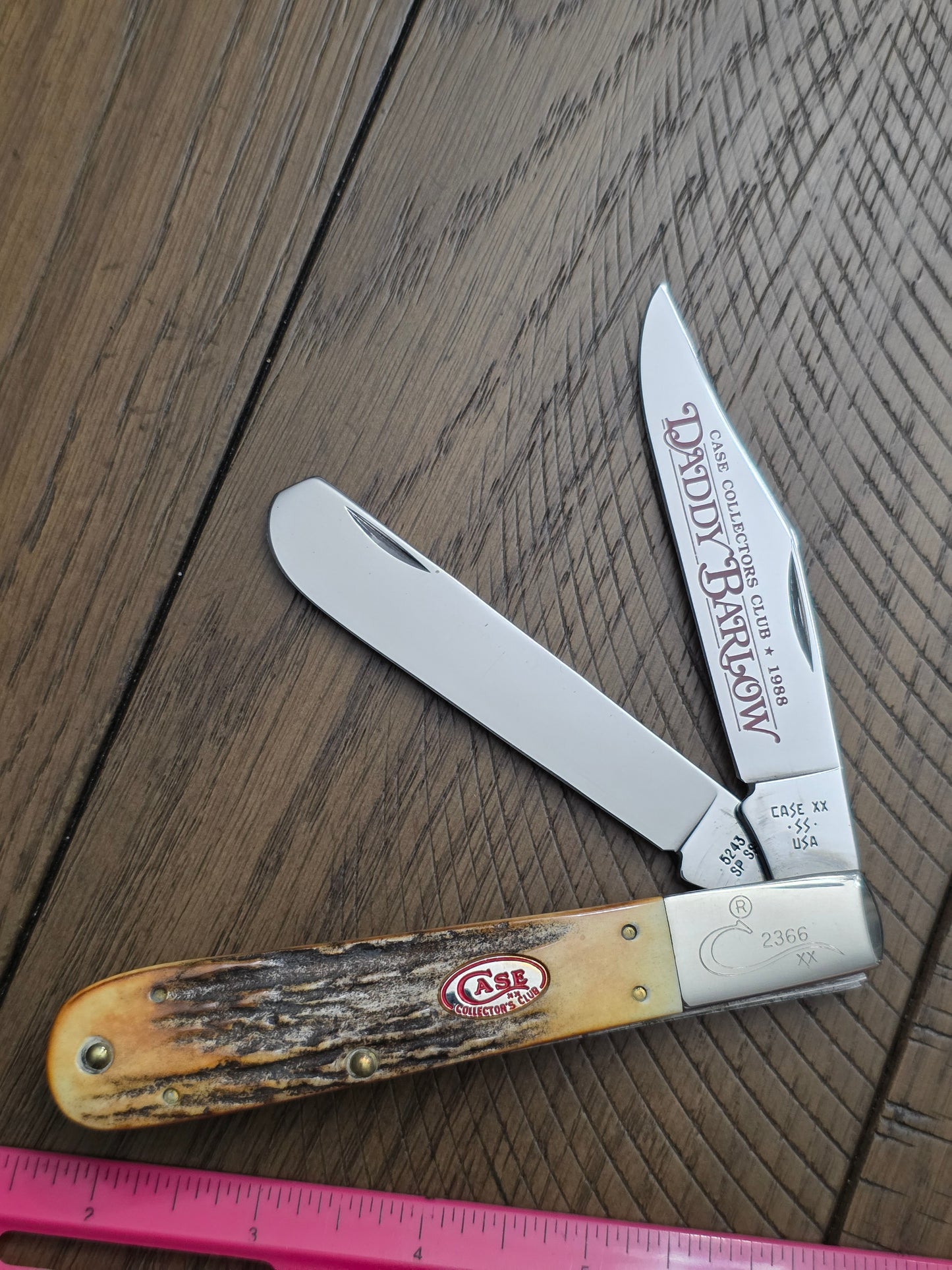 1988 Case XX Stag Case Collector's Club Daddy Barlow Knife Mint