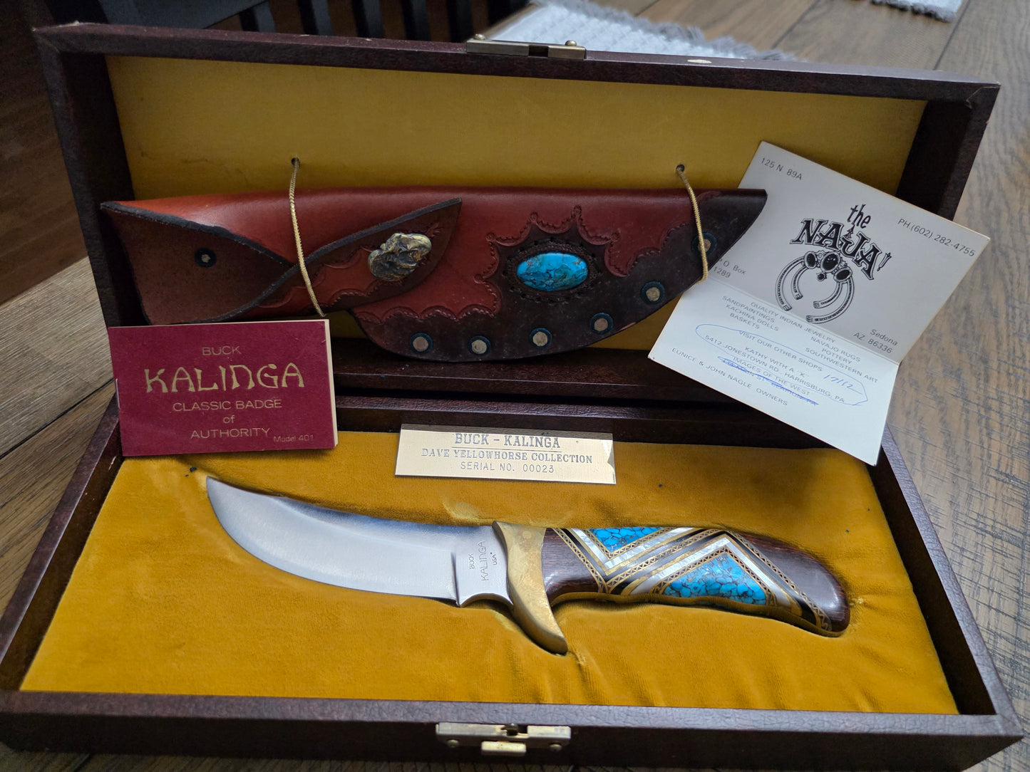 1972-1986 Buck Kalinga Yellowhorse Custom with display box #23