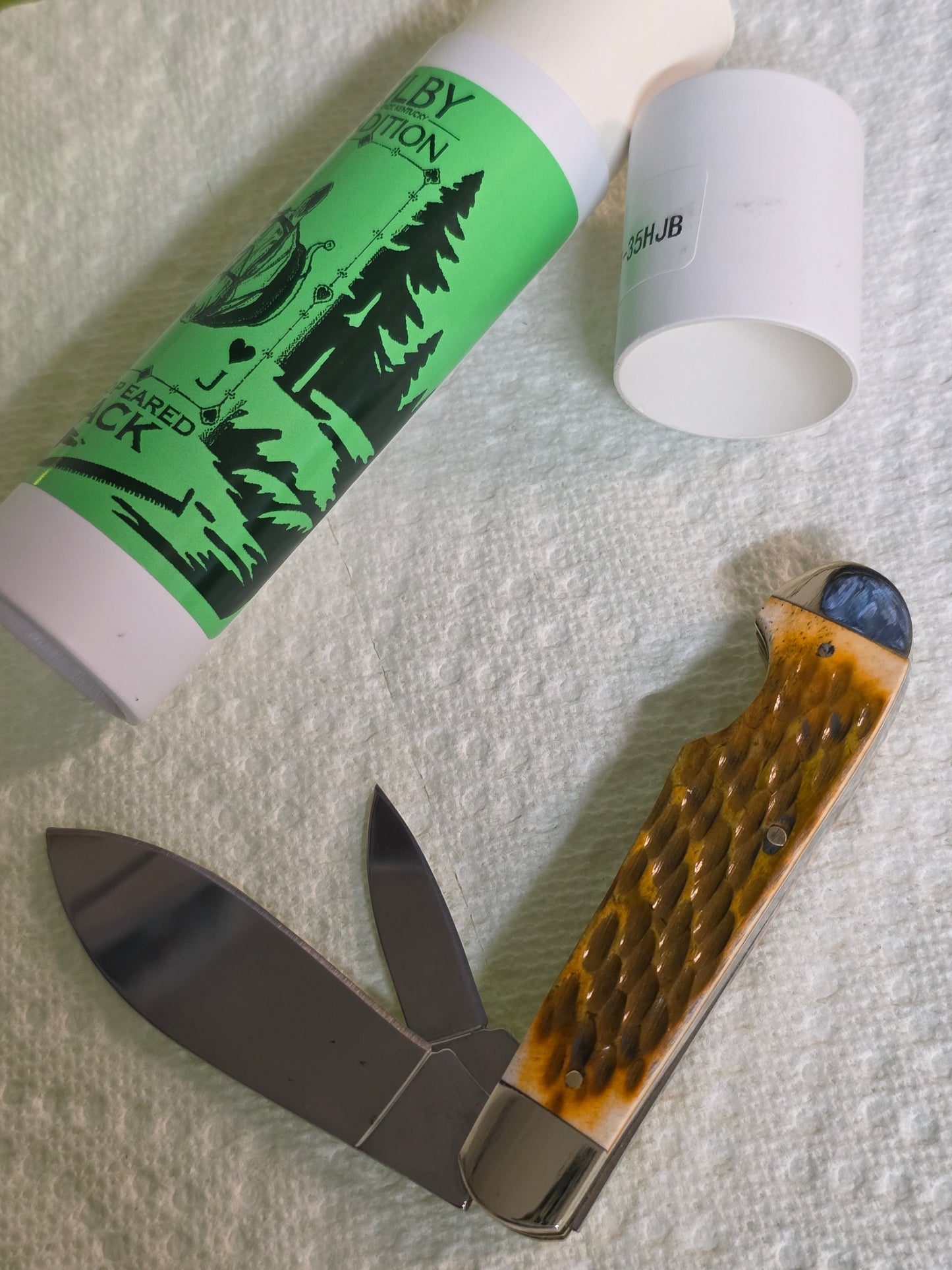 Kilby Tradition - Flop Eared Jack - Honey Bone jigged Handle- KT-35HJB