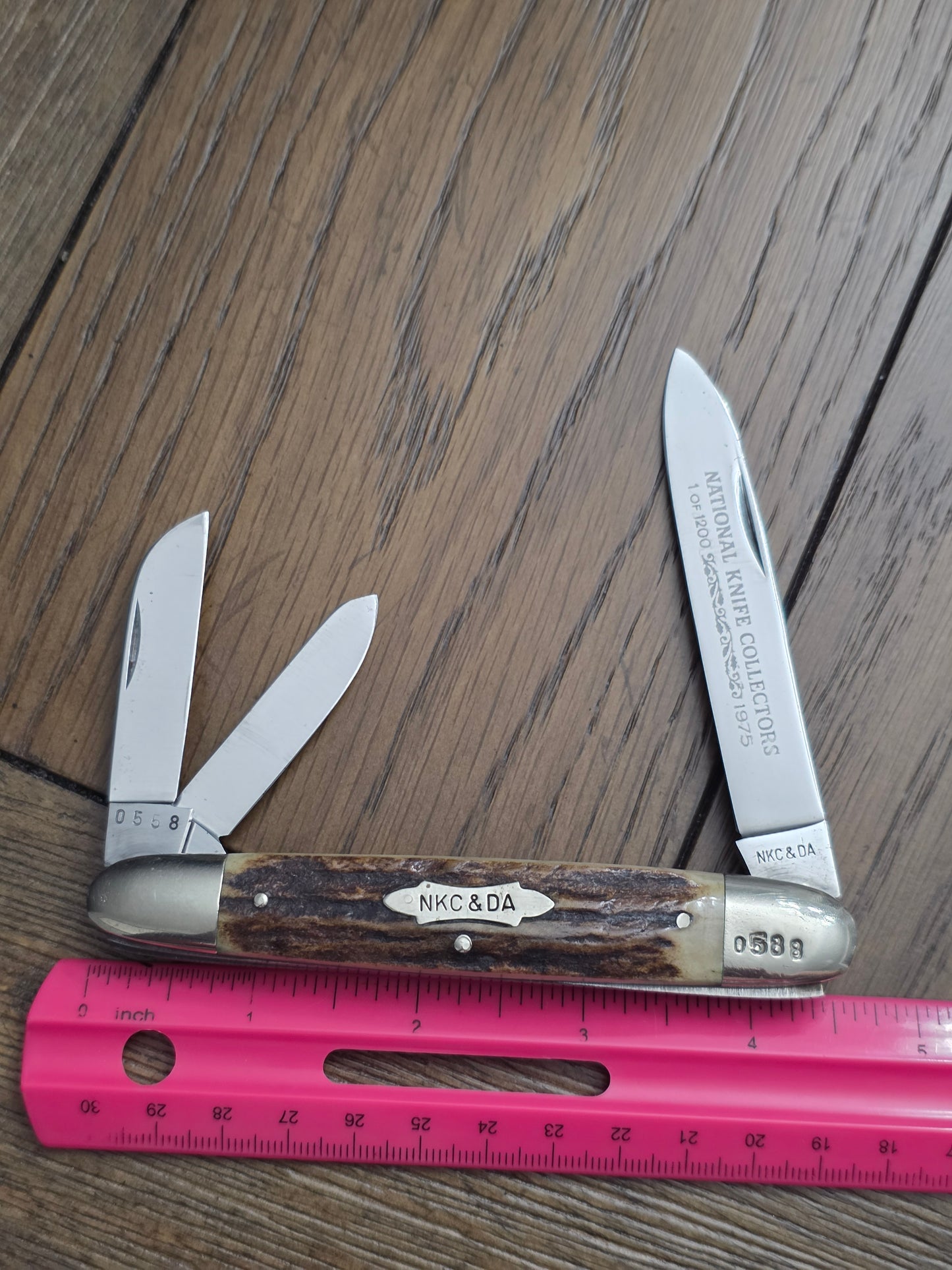 1975 NKC&DA Kissing Krane Cigar Whittler Stag Handle German 1 of 1200