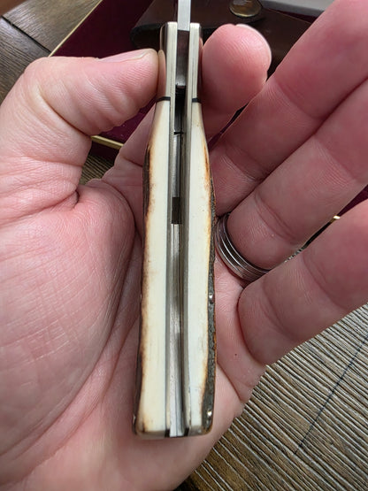 Browning Stag Lockback Knife with Sheath in Display