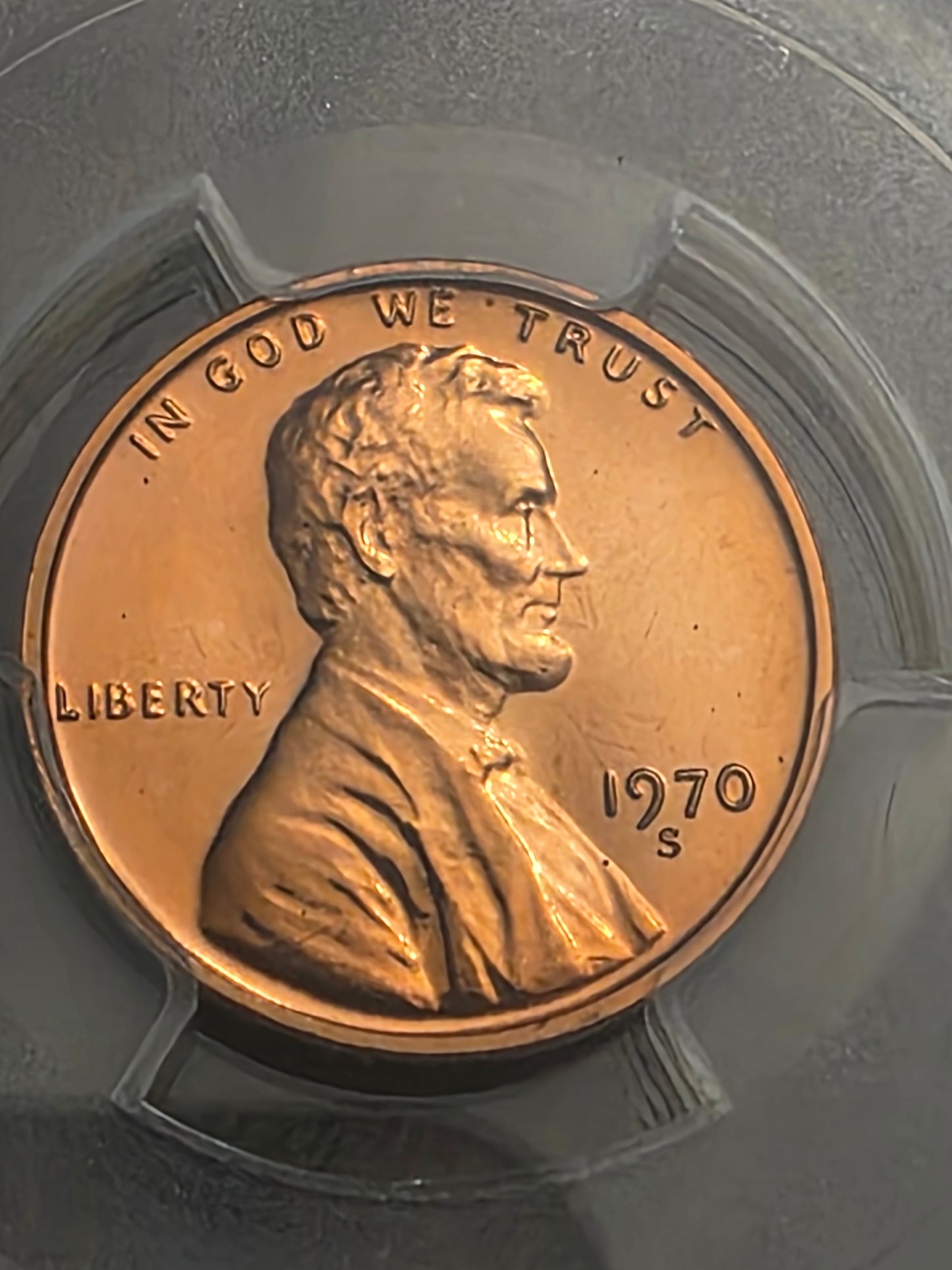 1970 S Lincoln Cent Proof PCGS PR68RD Small Date