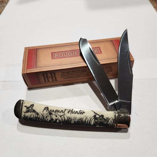 Rough Ryder Trapper RR22034w Smooth White Bone Pheasant Hunter