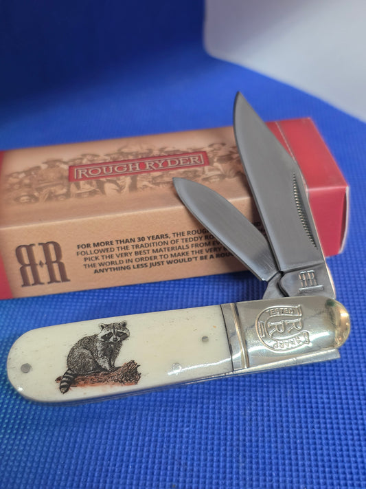 Rough Ryder - Barlow - Custom Wildlife Series - Racoon - RR198RC