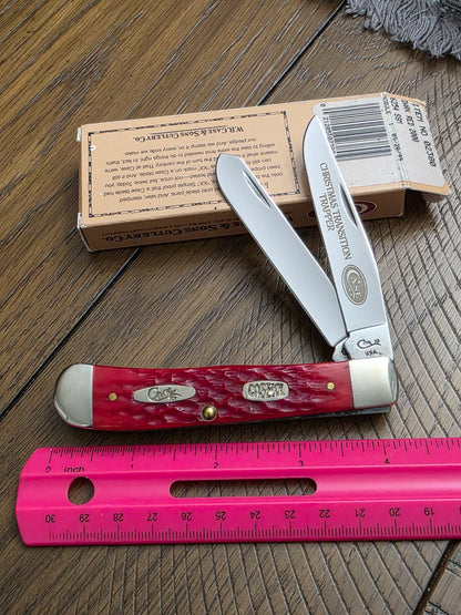1999 Case XX DR 6254 Dark Red Christmas Transition Trapper NIB