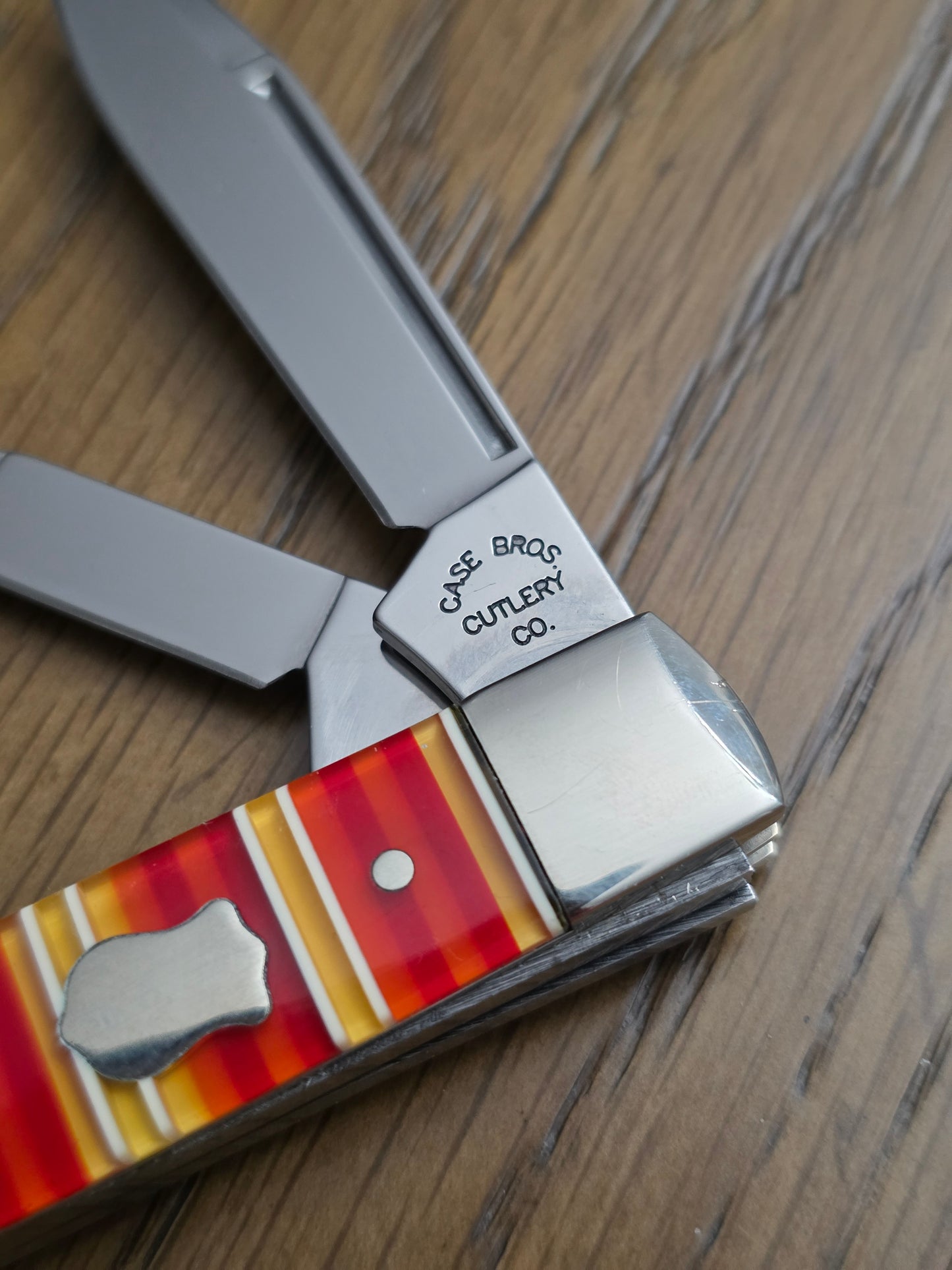 Case XX Case Brothers Cutlery Gunstock Candy Stripe Handles R2130