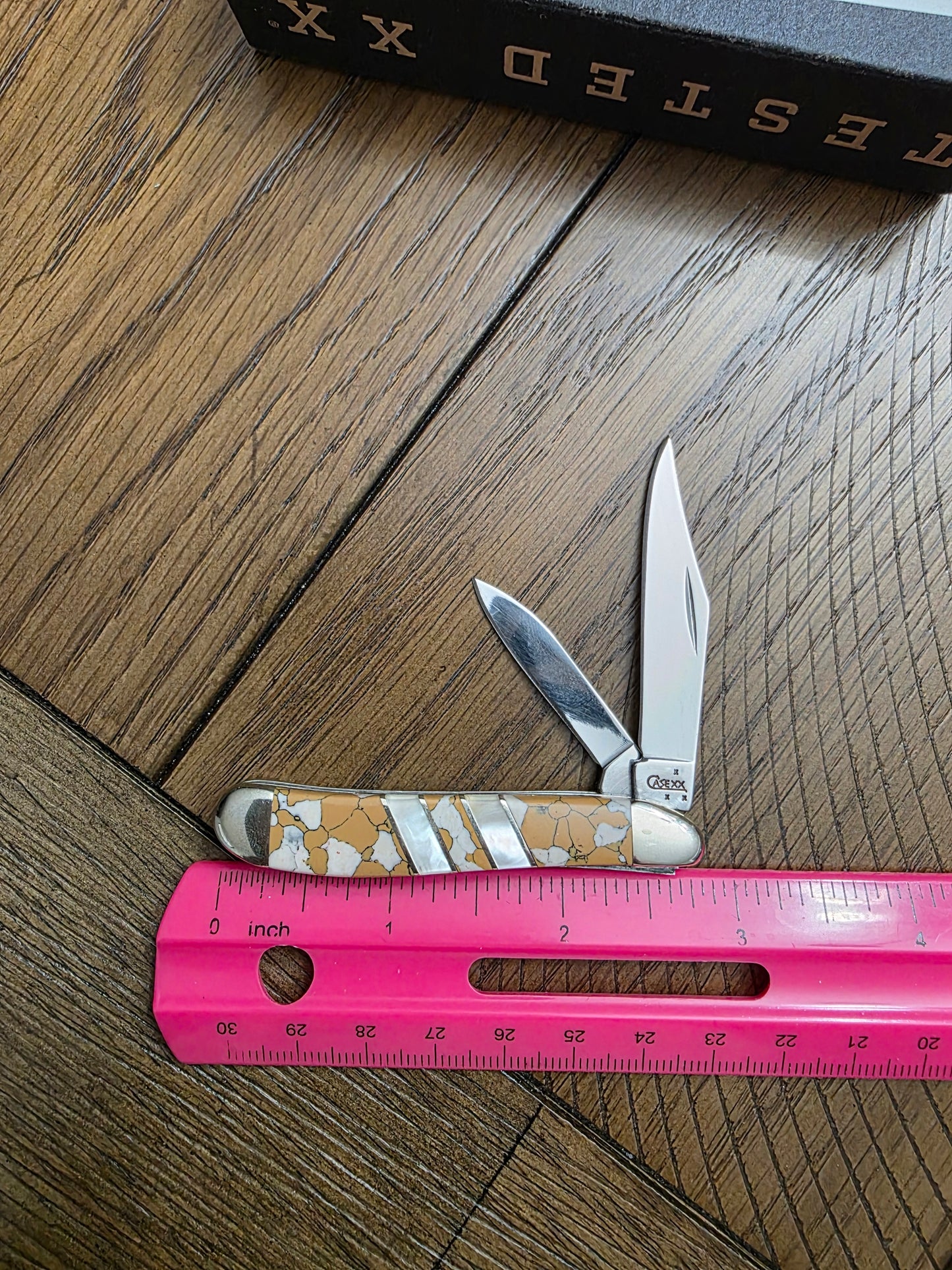 2007 Case XX Snow Leopard Stone EX220 Case Exotic Series