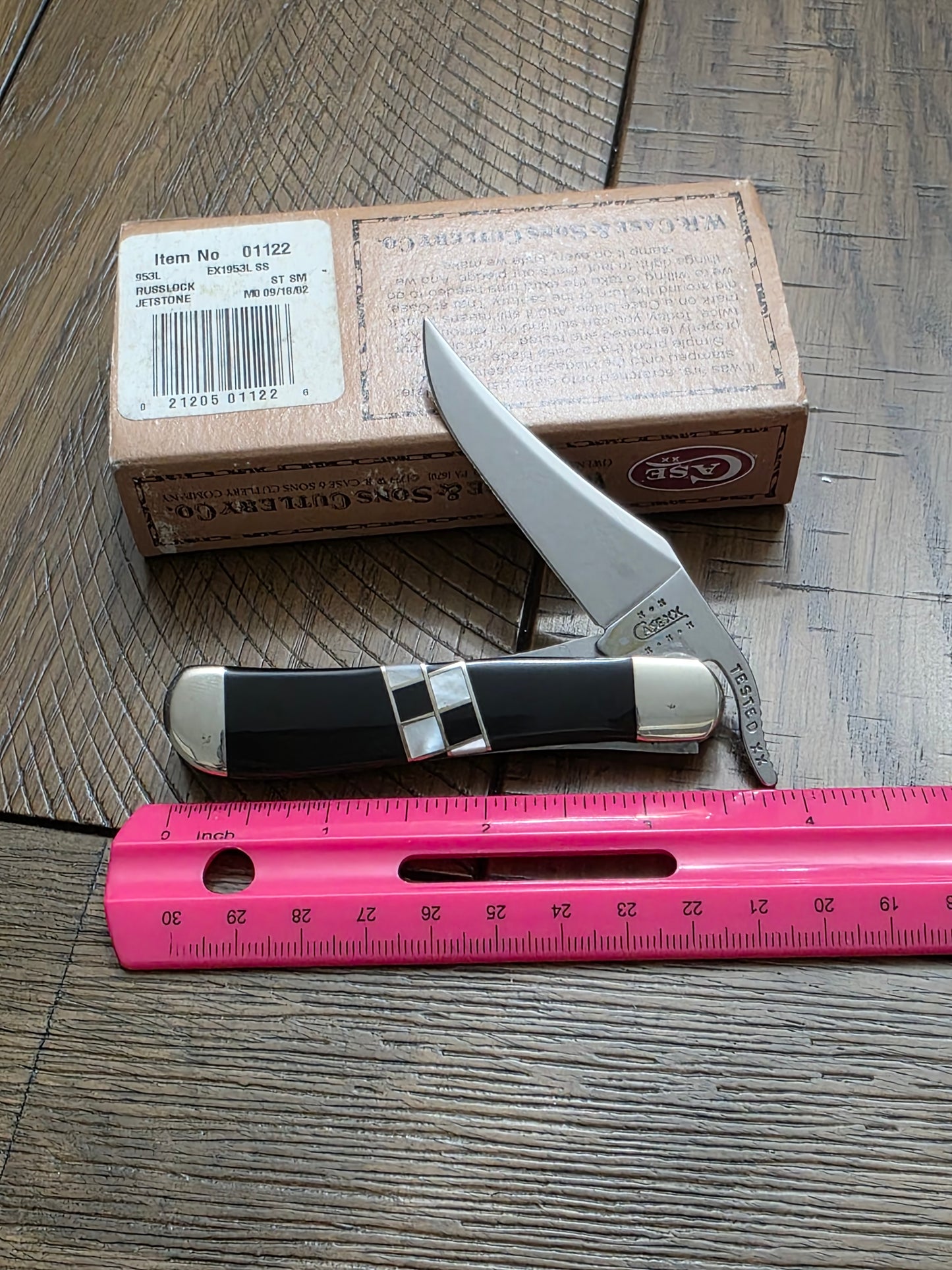 2002 Case XX Russlock Black Jetstone EX1953L - 01122