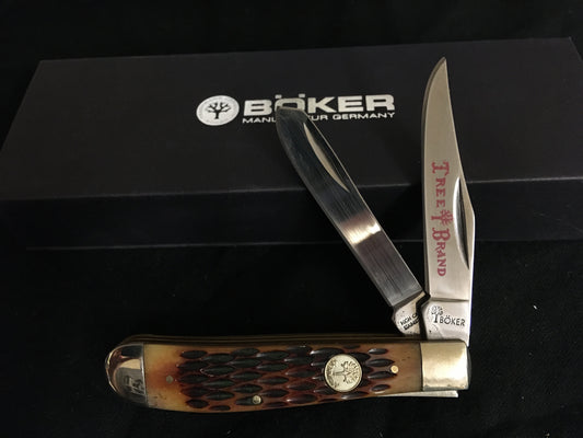 Boker TS Mini trappeur en os brun 110793