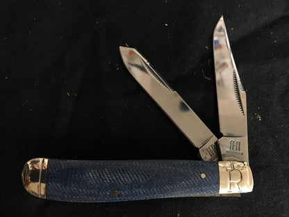 Rough Ryder Denim Micarta Mini Trappeur RR2187