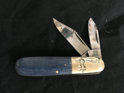 Rough Ryder Denim Micarta Barlow RR2191