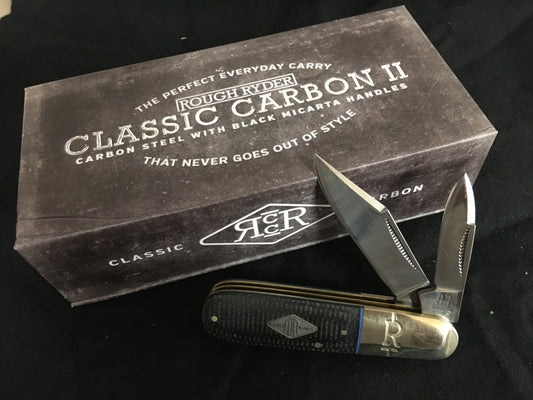 Rough Ryder Classic Carbon II Micarta Barlow RR2210