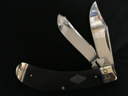 Rough Ryder Classic Carbon II Micarta Bow Trapper RR2212