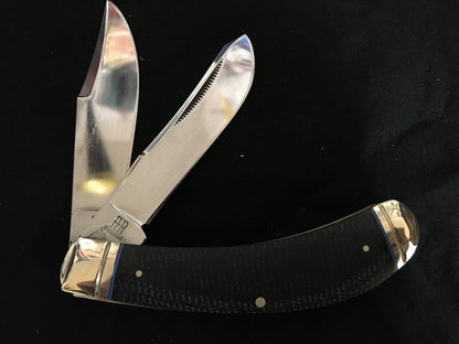 Rough Ryder Classic Carbon II Micarta Bow Trapper RR2212